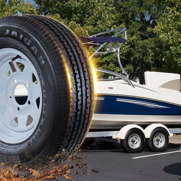 FREE COUNTRY Premium Trailer Tires ST 205/75R14 8PR Load Range D Steel Belted Radial W Scuff Guard Set Of 4 - View #9