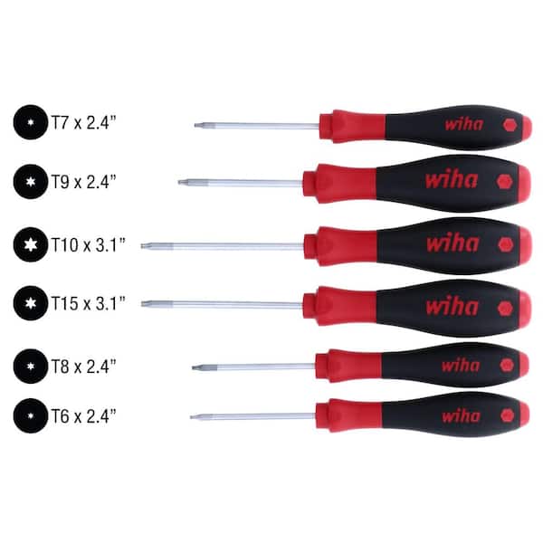 Wiha SoftFinish Torx Screwdriver Set-T6-T15 6-Piece (6-Piece