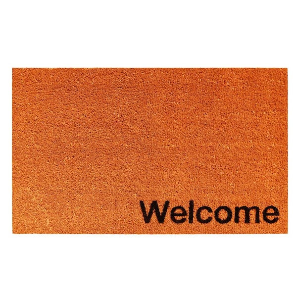 Calloway Mills Collins Orange Pastel Welcome Doormat, 24" x 36"