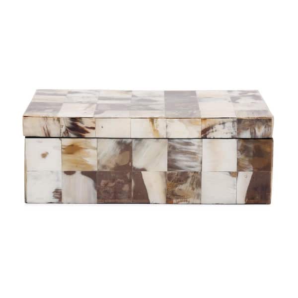 Marley Forrest Godfrey Rectangular White Horn Tiled Box
