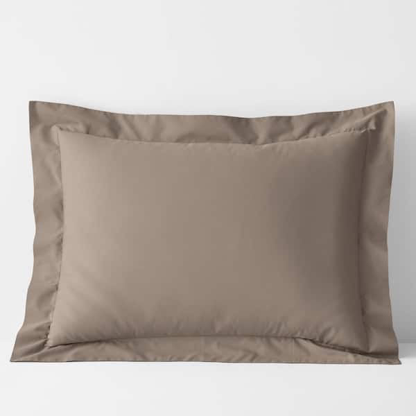 The Company Store Company Cotton Percale Mocha Standard Sham