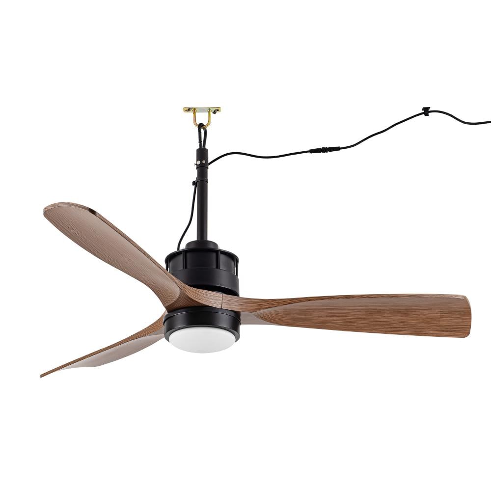 42 in. Brown Downrod Mount Standard Ceiling Fan with Adjust Height,LED Light and Remote Included price history on PriceWatchPro