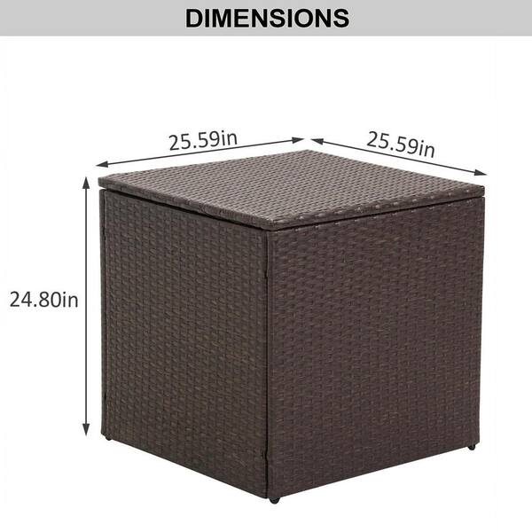 Cosco 180 Gal. Extra Large, Black and Charcoal Outdoor Deck Box 88180BGY1E  - The Home Depot