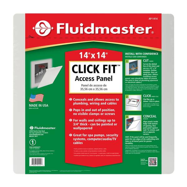 Fluidmaster Click Fit 14 in. x 14 in. Plastic Access Panel