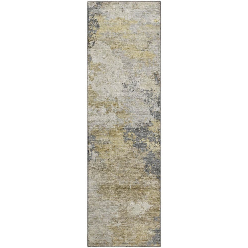 Mayfield Premium Machine Washable Abstract AMF2367 Gray 2 ft. x 7 ft. Runner Rug price history on PriceWatchPro