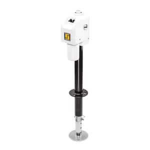 White 3500 lb. Electric Tongue Jack with Light