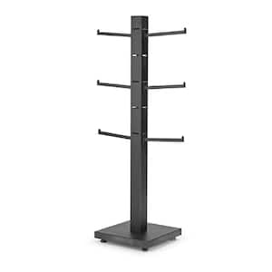 Tabletop 4 Sided Black Metal Stand with Adjustable Arms