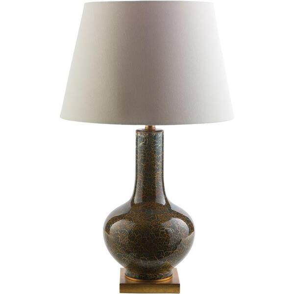 Artistic Weavers Minsky  28.25 in. Navy Blue with Gold Foil Indoor Table Lamp