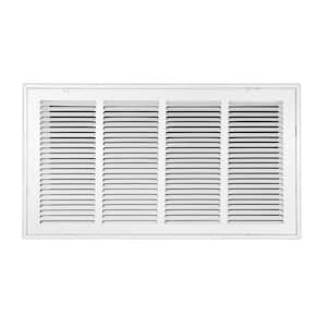 24 in. Wide x 12 in. High Return Air Filter Grille of Steel in White