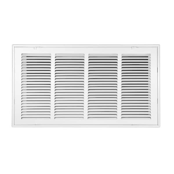 Venti Air 24 in. Wide x 14 in. High Return Air Filter Grille of Steel in White