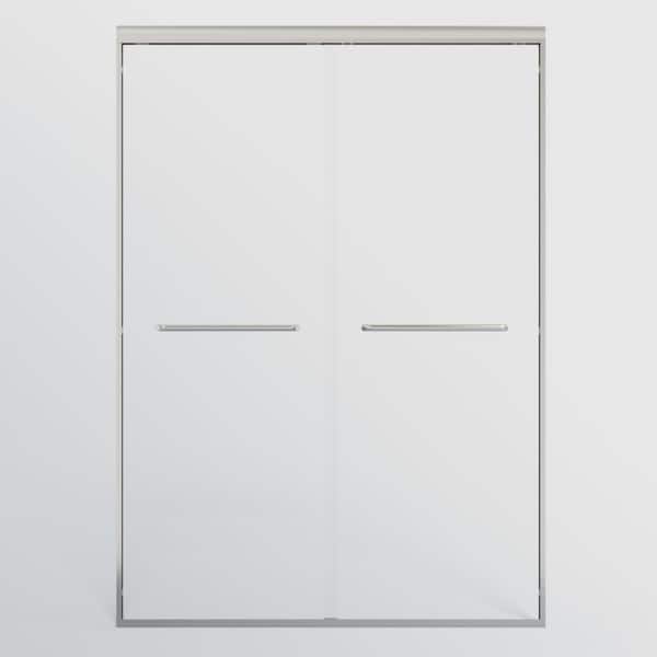 44 in.-48 in. W x 72 in. H Double Sliding Framed Bathroom Shower Door with 1/4 in. Tempered Glass in Chrome
