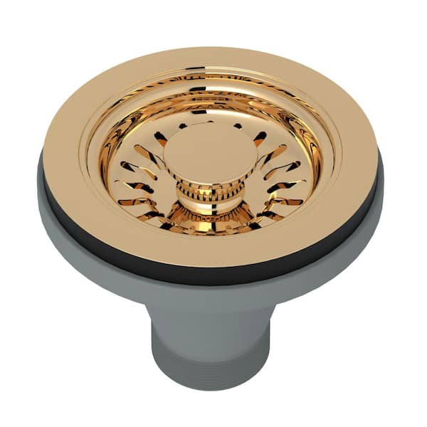 ROHL Kitchen Basket Strainer in English Gold