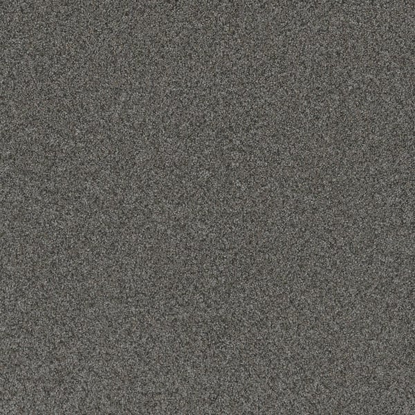 Harpstring I-Silent Gray-60 oz. SD Polyester Texture Installed Carpet