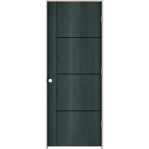 JELD-WEN 28 in. x 80 in. Left-Hand Hollow Core Denim Composite Single Prehung Interior Door