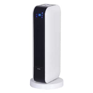 17 in. Oscillating Tower Electric Ceramic Space Heater with Remote Control