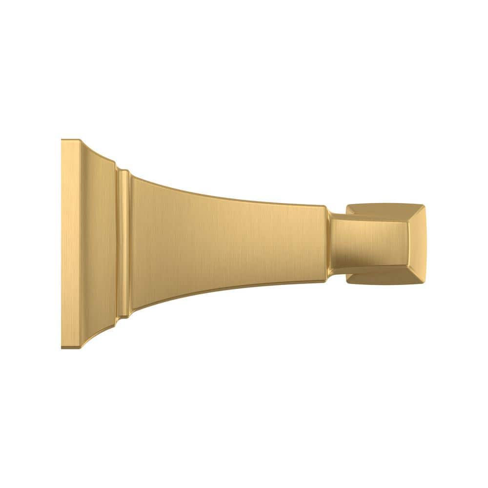 Brushed Gold Wall Mounted Towel Bar with Crown Molding Design
