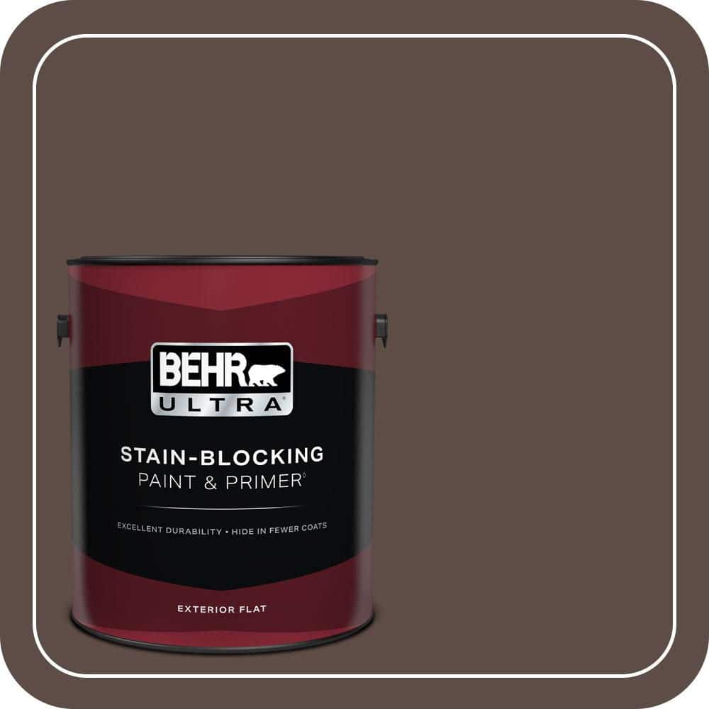 1 gal. #PPH-74 Espresso Coffee Flat Exterior Paint & Primer price history on PriceWatchPro
