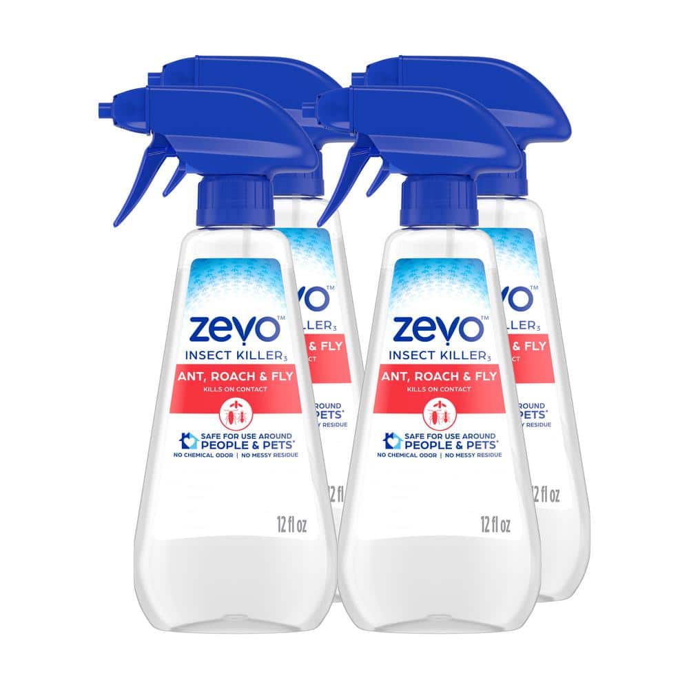 ZEVO 12 oz. Ant Roach and Fly Multi-Insect Killer Trigger Spray (Multi ...