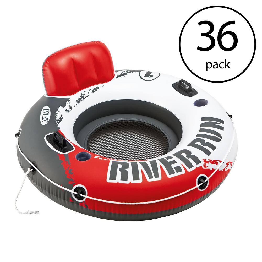 Intex River Run I 53 in. Inflatable Floating Tube Lake Pool Ocean Raft