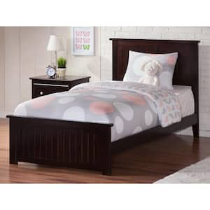 Nantucket Espresso Twin XL Traditional Bed with Matching Foot Board