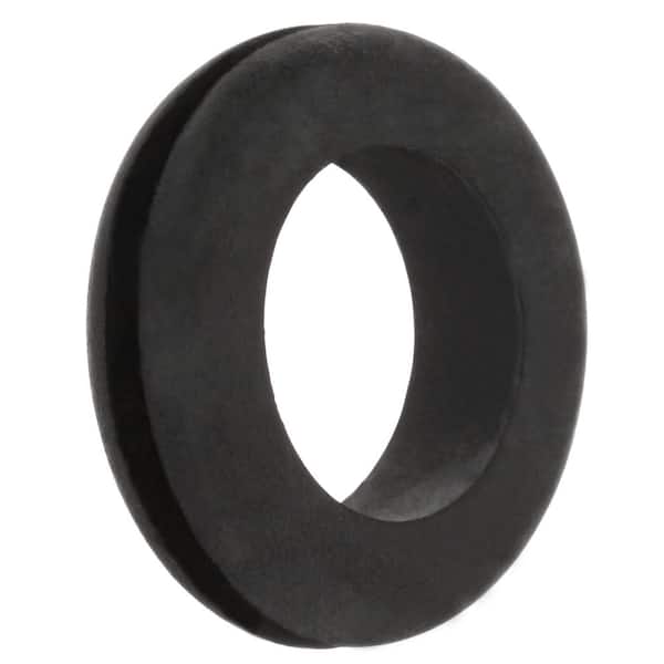 Black Rubber Grommet 1 Inch OD 0.32 Inch ID, 4Pcs Seal Protection