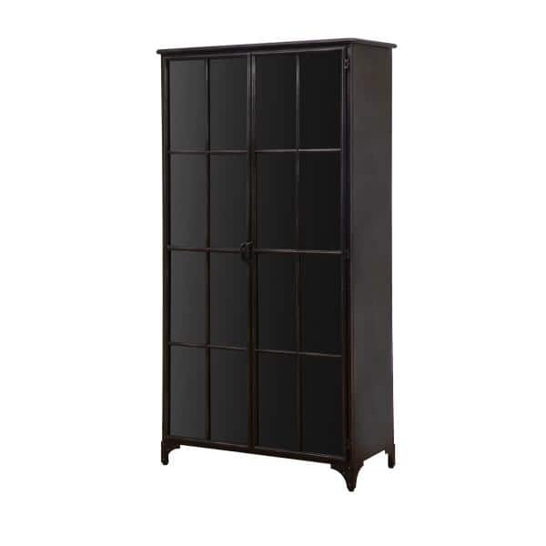 （セール）開催中 人気ブランドも続々プライス Metal Black Home Storied Display with Cabinet Storage Accent その他