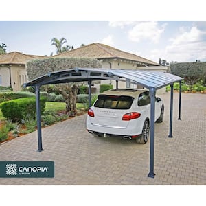 Arcadia 12 ft. x 21 ft. Gray/Bronze Carport