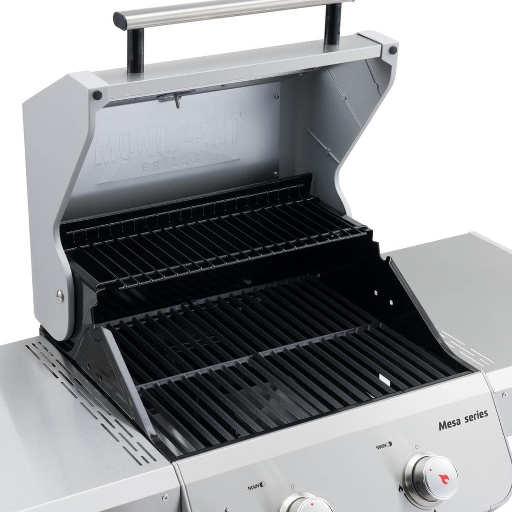Mesa 2-Burner Stainless Steel Propane Gas Grill with LED Controls