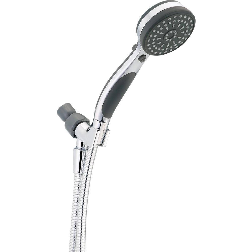 UPC 034449859240 product image for Delta ActivTouch 9-Spray 3.8 in. Single Wall Mount Handheld Shower Head in Chrom | upcitemdb.com