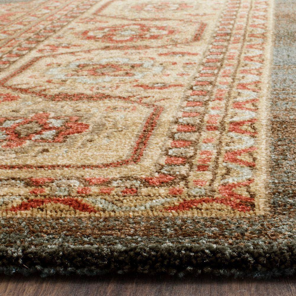 Elegant Navy Rectangular Synthetic Easy-Care Area Rug, 8' x 11'