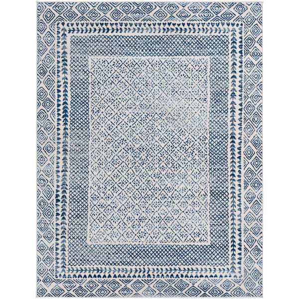 Livabliss Vanessa Blue 8 ft. x 10 ft. Indoor Area Rug