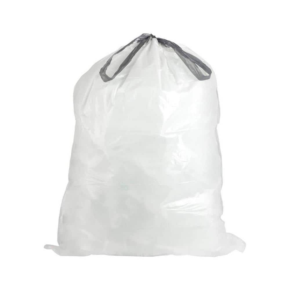 Petoskey Plastics FG-P9921-01 13 Gal Tall Kitchen Drawstring Trash Bags - White Box of 70