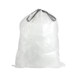  Begale 10 Gallon Drawstring Flat Bottom Trash Bags, Black, 110  Counts : Health & Household