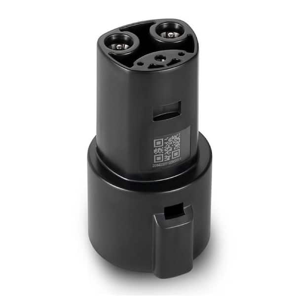 J1772 to NACS EV Charging Adapter 80A, 240-Volt, UL 2252 Certified Compatible w/ Tesla Models S/3/X/Y/Cybertruck (Black)