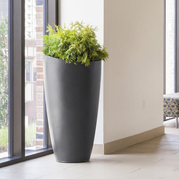 Mayne 42 in. Modesto Tall Planter, Graphite Grey