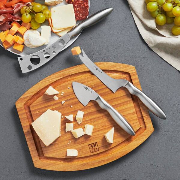 ZWILLING 3-Piece 5 in. Stainless Steel Cheese Knife Set with