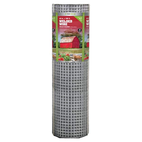4 ft. x 100 ft. 16-Gauge Galvanized Welded Wire
