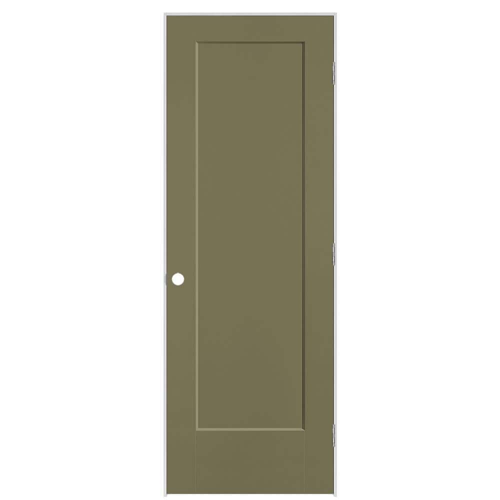 28 in. x 80 in. 1-Panel Lincoln Park Left-Hand Hollow Core Truly Olive Molded Composite Single Prehung Interior Door price history on PriceWatchPro
