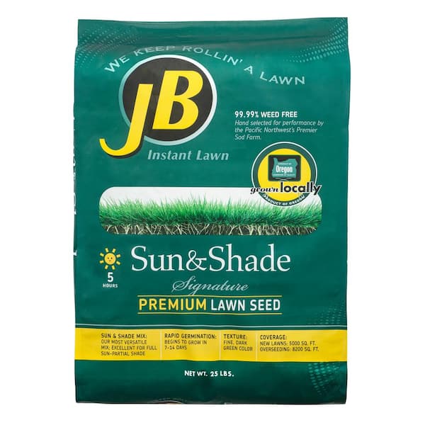 JB 25 lbs. Sun and Shade Grass Seed 25Shade - The Home Depot