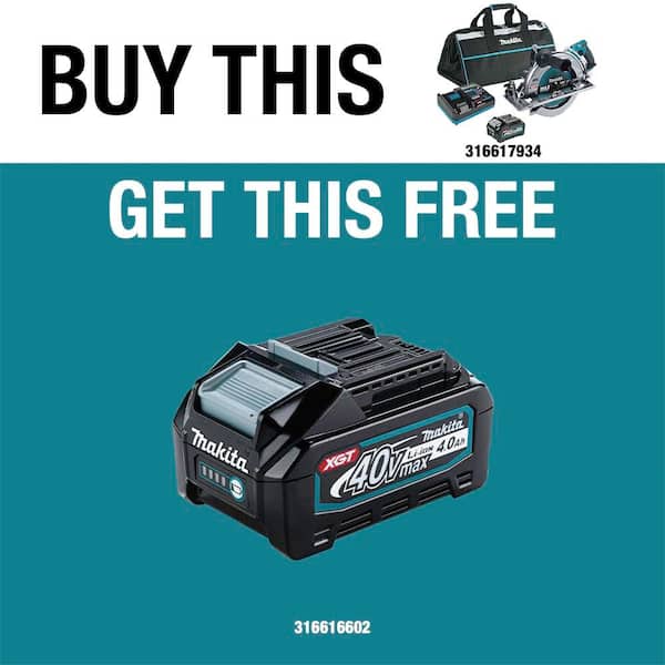 40V Max XGT Brushless Rear Handle 10-1/4 in. Circular Saw Kit, AWS Capable (4.0Ah) with 40V Max XGT 4.0Ah Battery