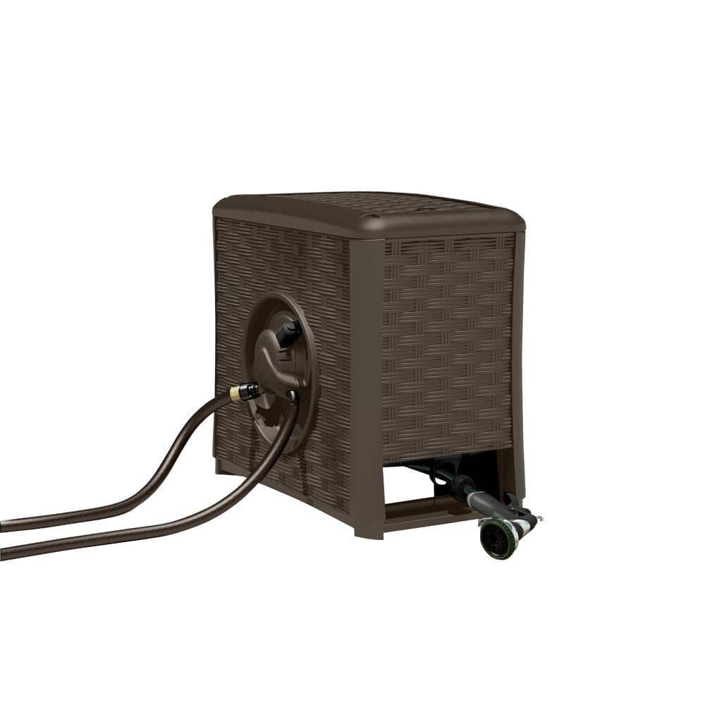 Suncast 125 ft. Black Retractable Wall Mounted Hose Reel MWM125