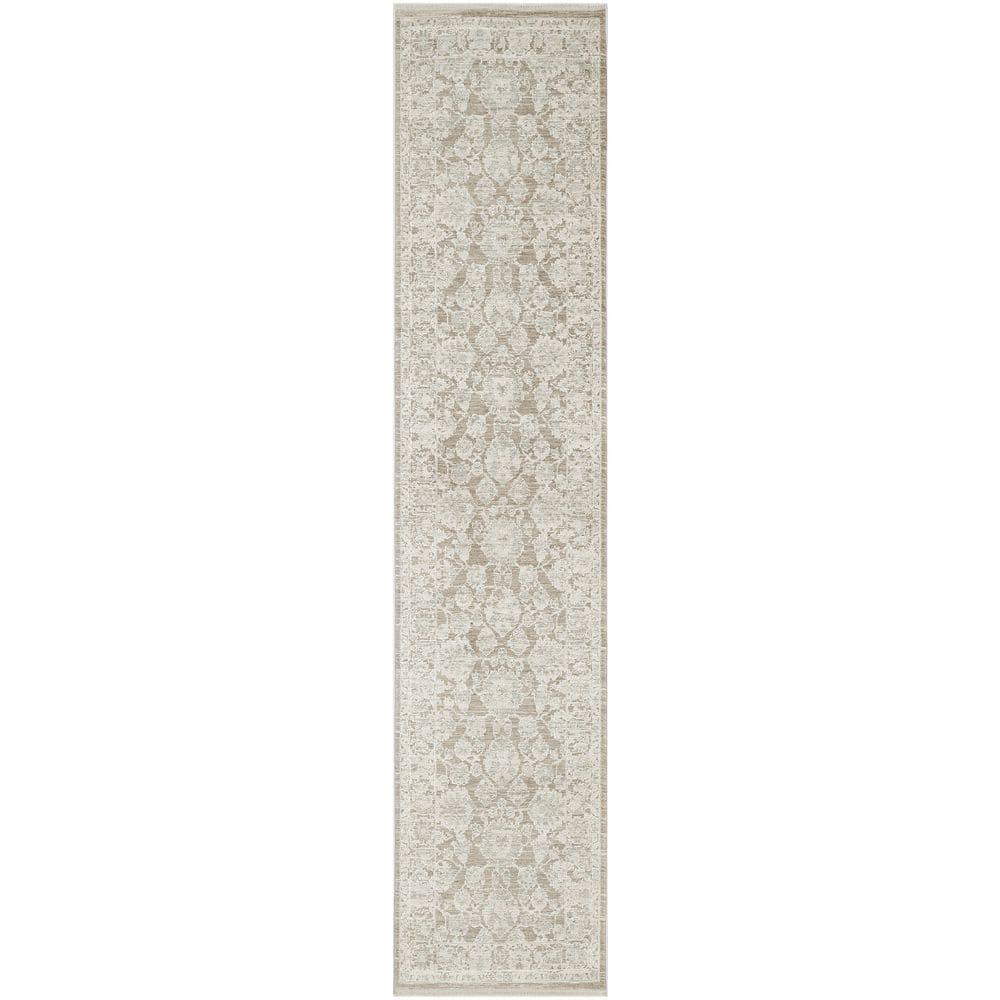 Outlines Ivory Mocha 2 ft. x 12 ft. Medallion Traditional Runner Area Rug price history on PriceWatchPro