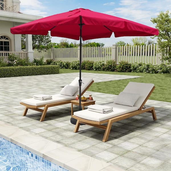 26 lbs. Round Water Filled Patio Umbrella Base in Black