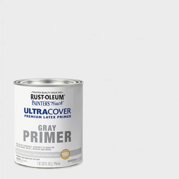 Rust-Oleum Painter's Touch - 32 oz. Ultra Cover Flat Gray Primer General Purpose Paint