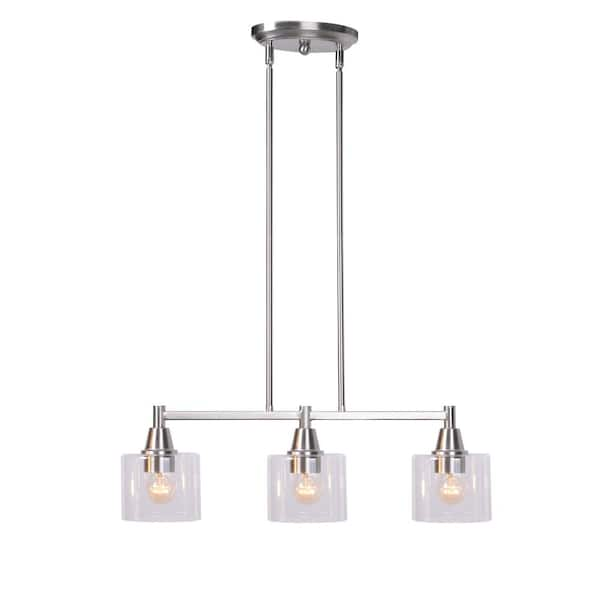 3 light pendant with shades