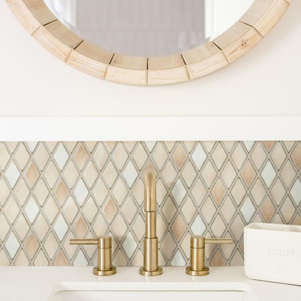 Hudson Kite Truffle 10 in. x 12 in. Porcelain Floor and Wall Mosaic Tile (8.56 sq. ft./Case)