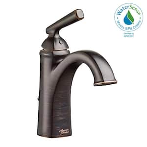 Edgemere Single Hole Single-Handle Bathroom Faucet with Metal Speed Connect in Legacy Bronze