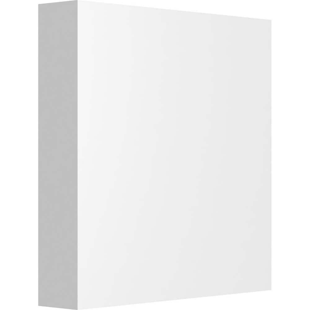 White Standard Sedgwick Rosette with Square Edge