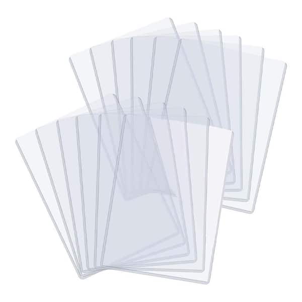 N/A 8x10 Rigid Print Protectors Clear Hard Plastic Sheet Paper Sleeves Document Holder 20 Pack