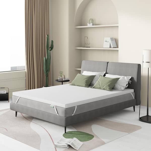 Novilla 2 in. Gel Memory Foam Full Mattress Topper Enhance Cooling Supportive Pressure Relieving, Ideal For All Bed Frames